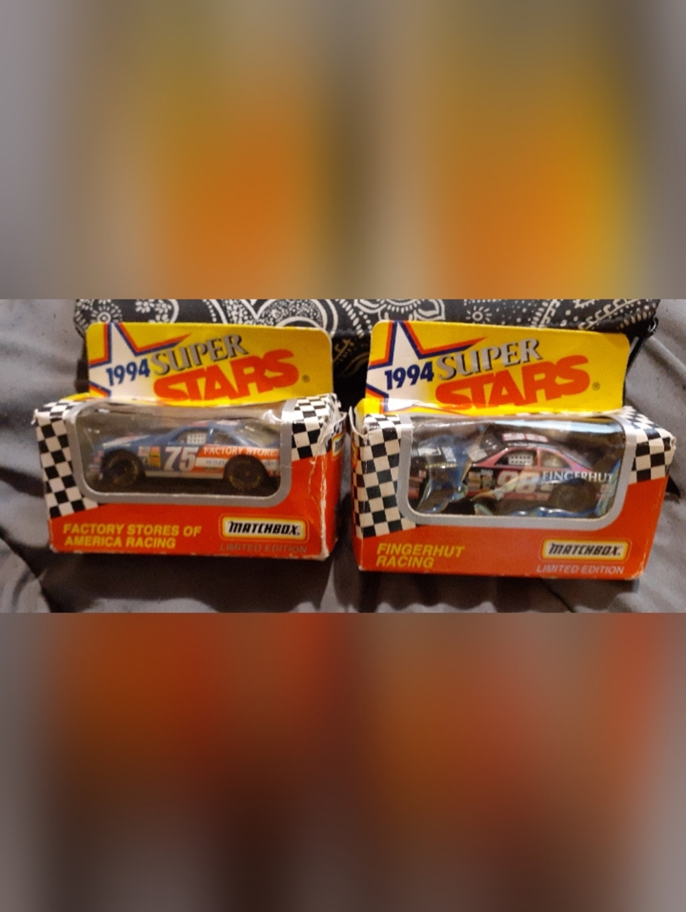 Matchbox Limited Edition Fingerhut Racing Toy Cars - Orange & Black